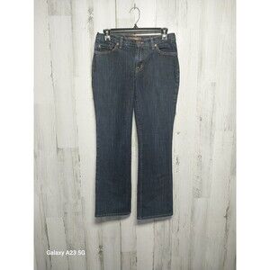 David Kahn Jeans Dark Wash Straight Leg Blue Jeans, Size 4P 4 Petite